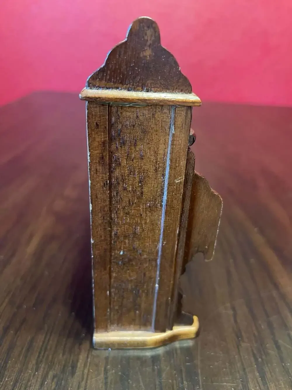 Vintage George Goode 1983 Music Box Wood Church Piano Plays Amazing Grace *Works